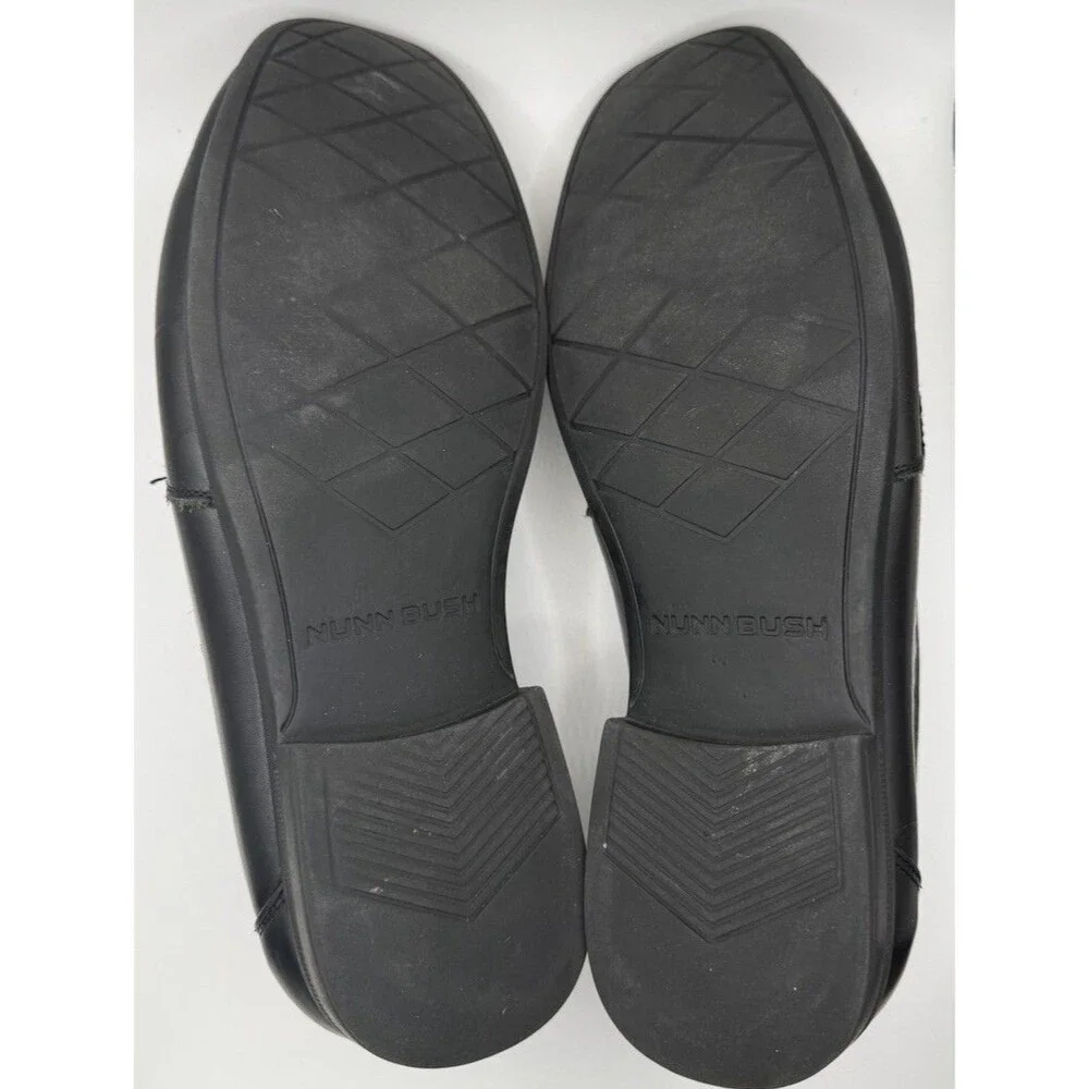 Nunn Bush Strafford Woven Tassel Loafers in black leather Size 7.5